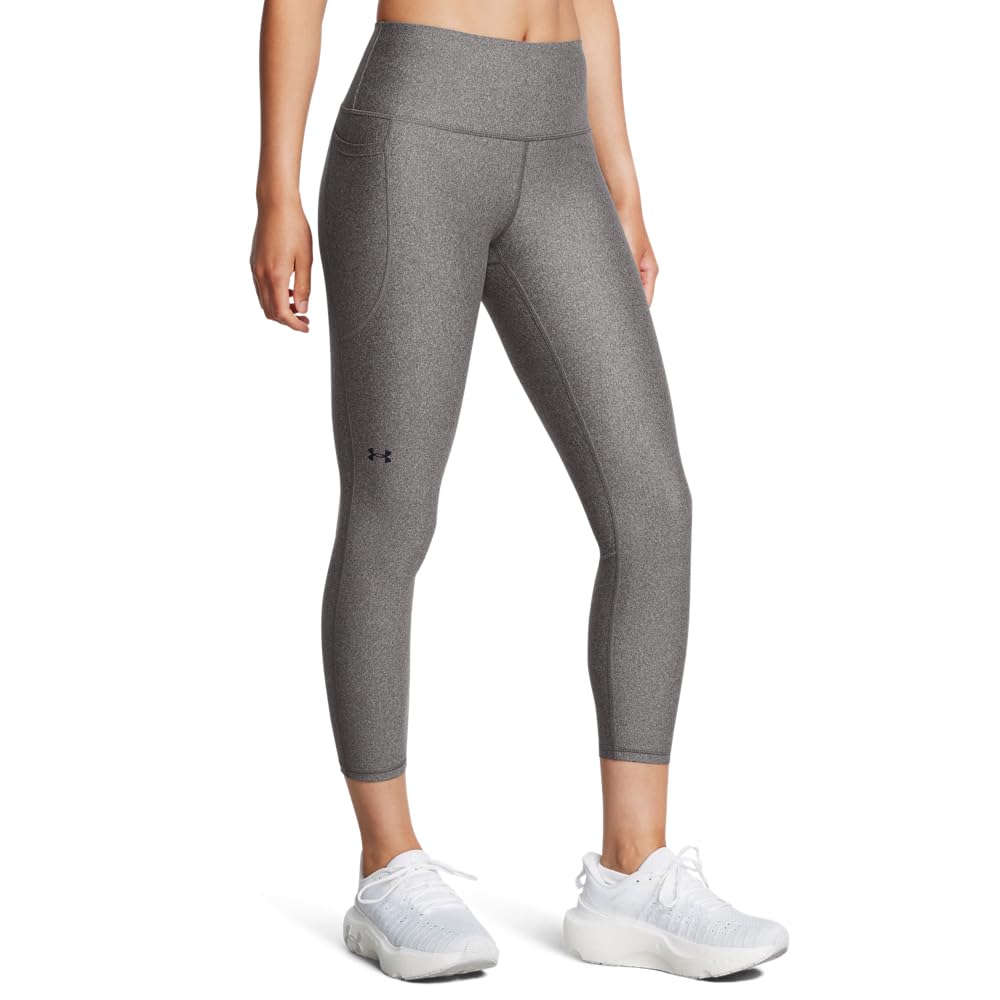 Under Armour Women's HeatGear Armour High Waisted Ankle No-Slip Leggings