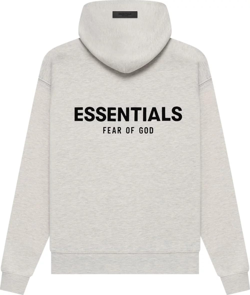 Essentials Basic Pullover Hoodie, Cotton Blend, Adult Oversized Men Size, One Size Down
