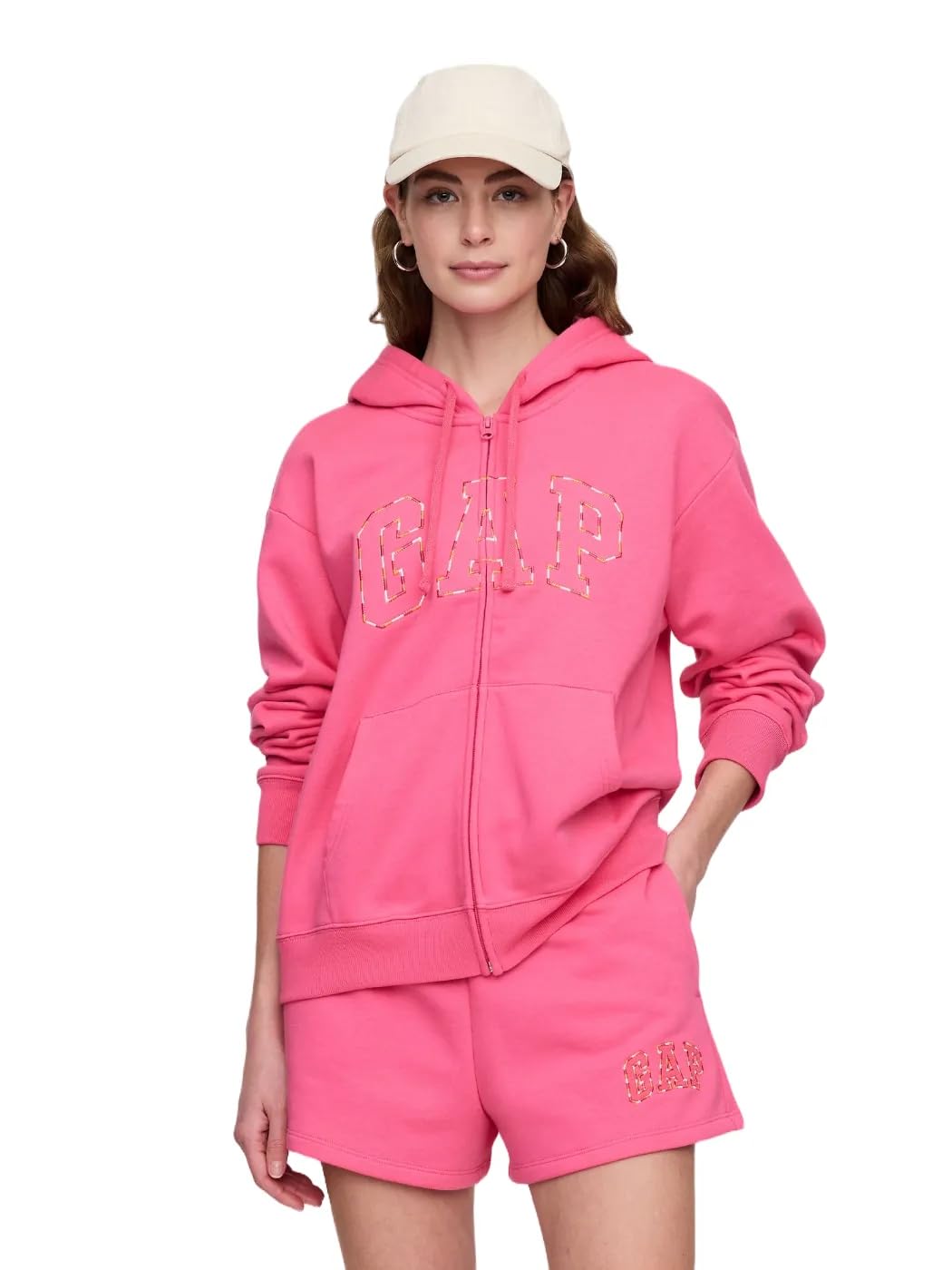 GAP Women's Logo Hoodie Hooded Full Zip Sweatshirt