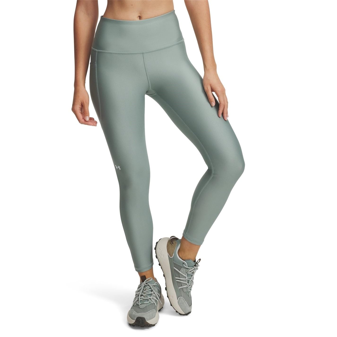 Under Armour Women's HeatGear Armour High Waisted Ankle No-Slip Leggings