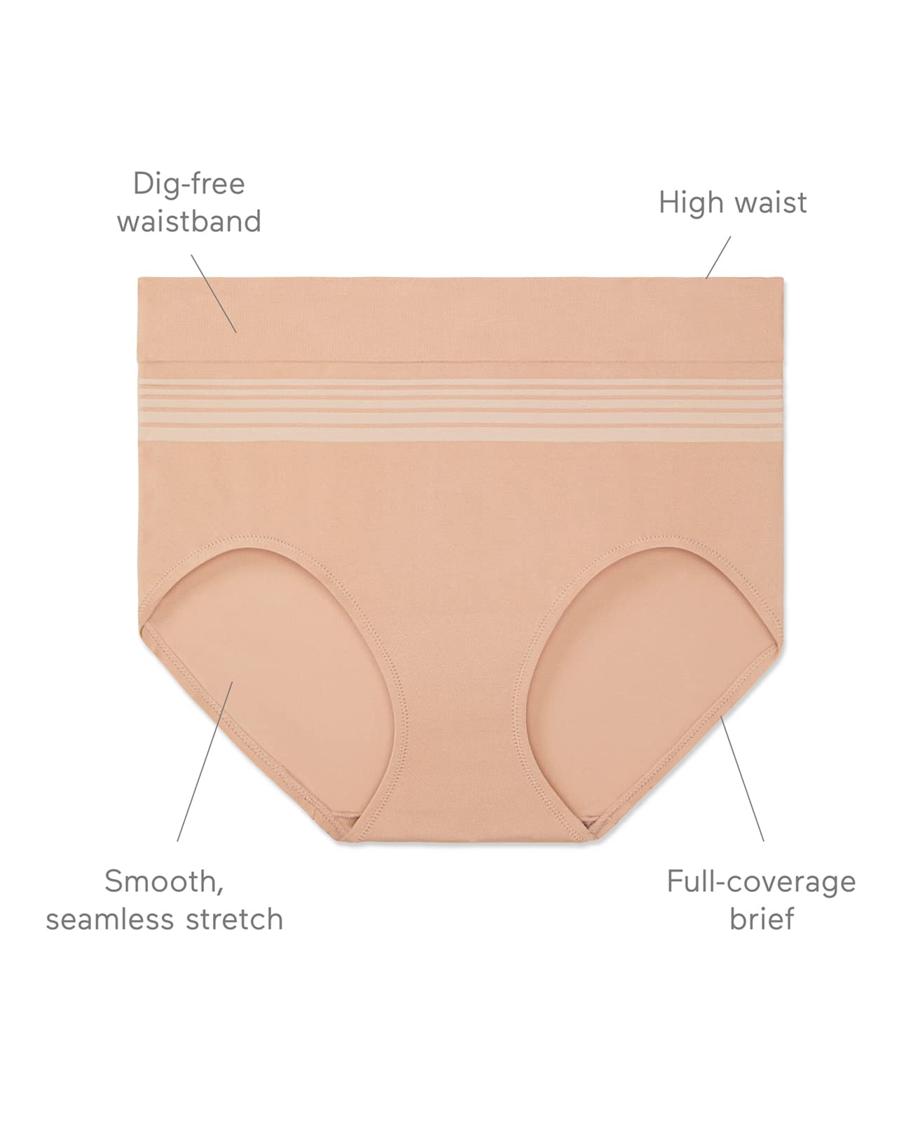 Warner's No Pinching No Problems Seamless Brief Underwear