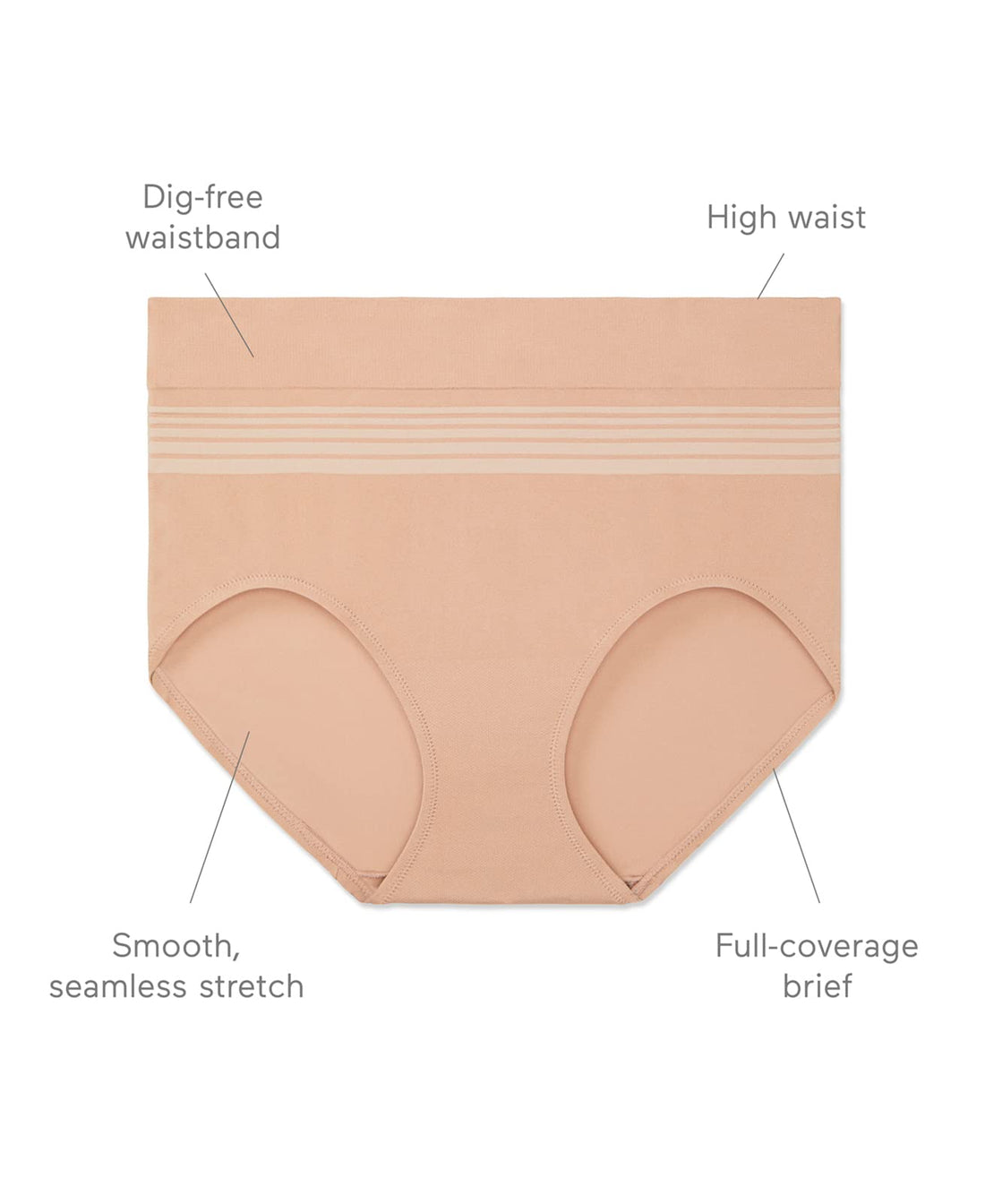 Warner's No Pinching No Problems Seamless Brief Underwear