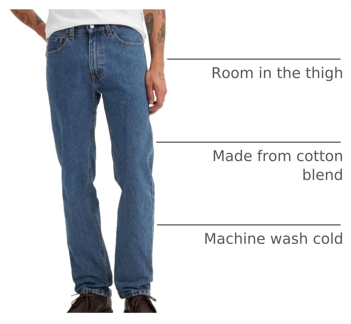 Levi's Men's 505 Regular Fit Jeans (Also Available in Big & Tall)