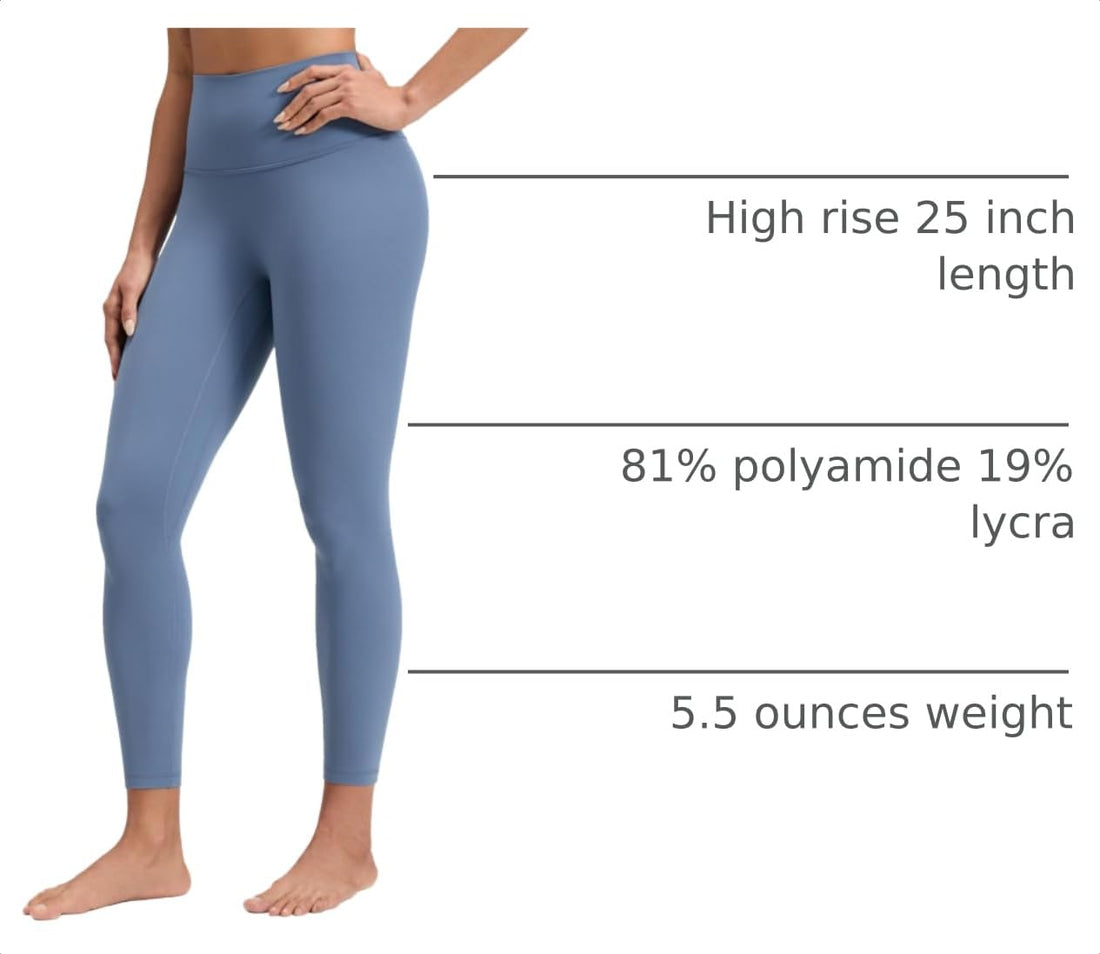 CRZ YOGA No Front Seam Leggings 25" | Butterluxe, Extremely Soft, Gentle Compression, Yoga, High Waisted, for Women