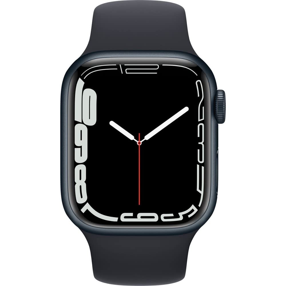 Apple Watch Series 7 (GPS, 41mm) Starlight Aluminum Case with Starlight Sport Band, Regular (Renewed)