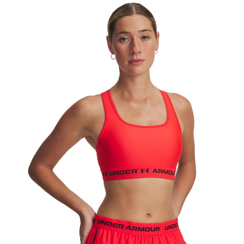 Under Armour Women's Crossback Mid Impact Sports Bra