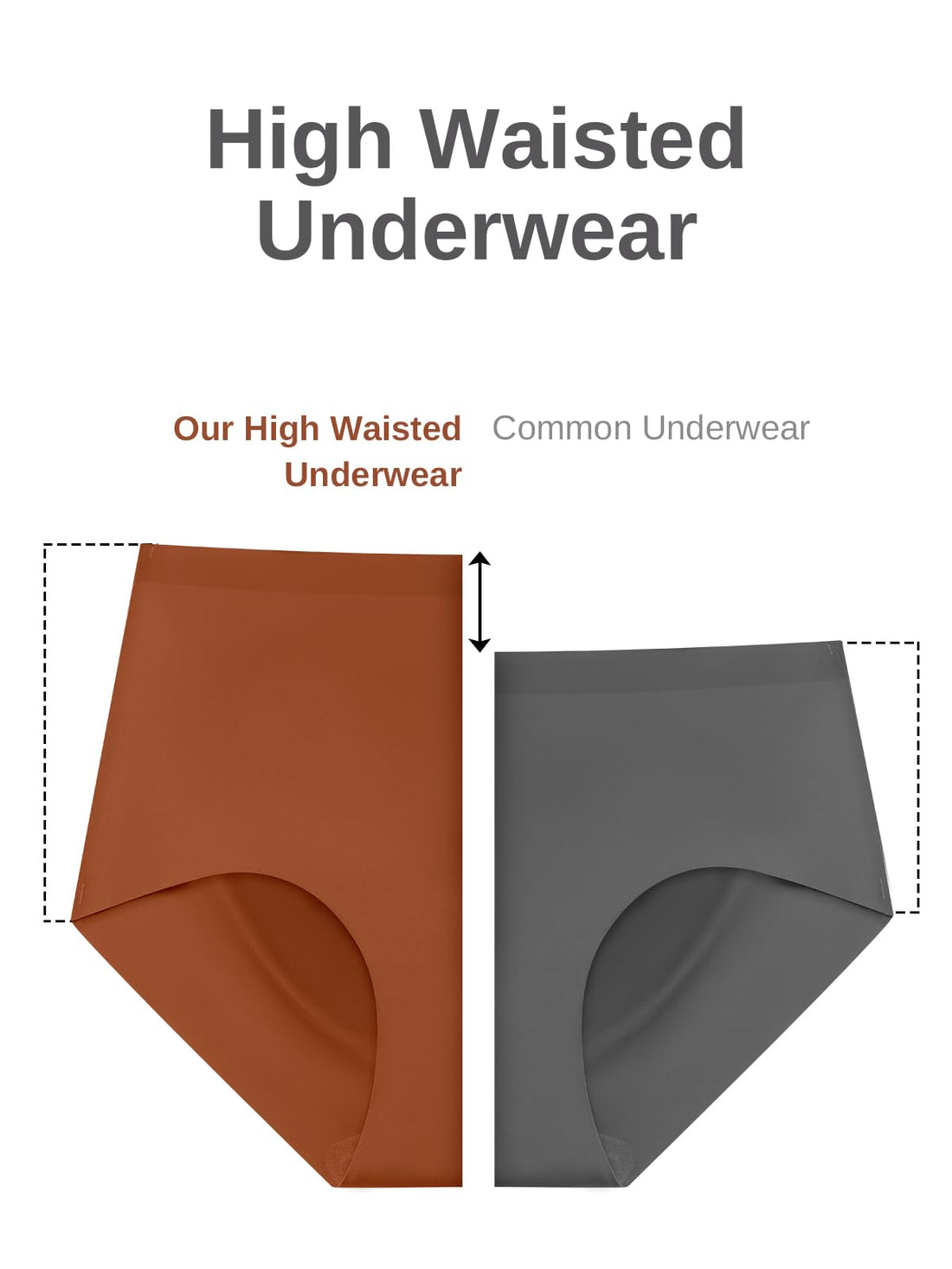 Cuweni Womens Underwear Seamless High Waisted Briefs Silky Stretch No Show Breathable Full Coverage Ladies Panties 6 Pack