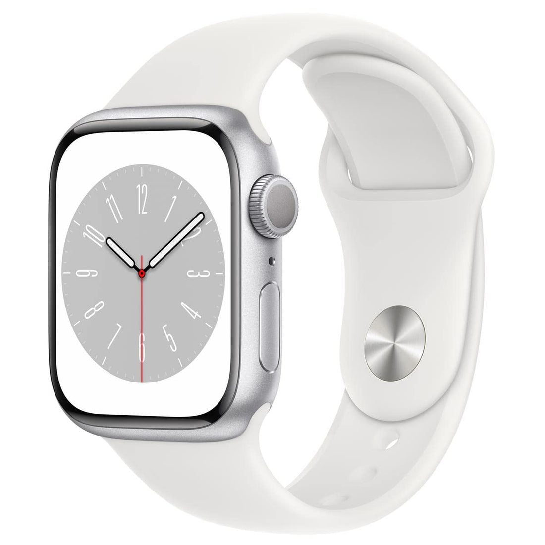 Apple Watch Series 8 [GPS, 45mm] - Midnight Aluminum Case with Midnight Sport Band, M/L (Renewed)