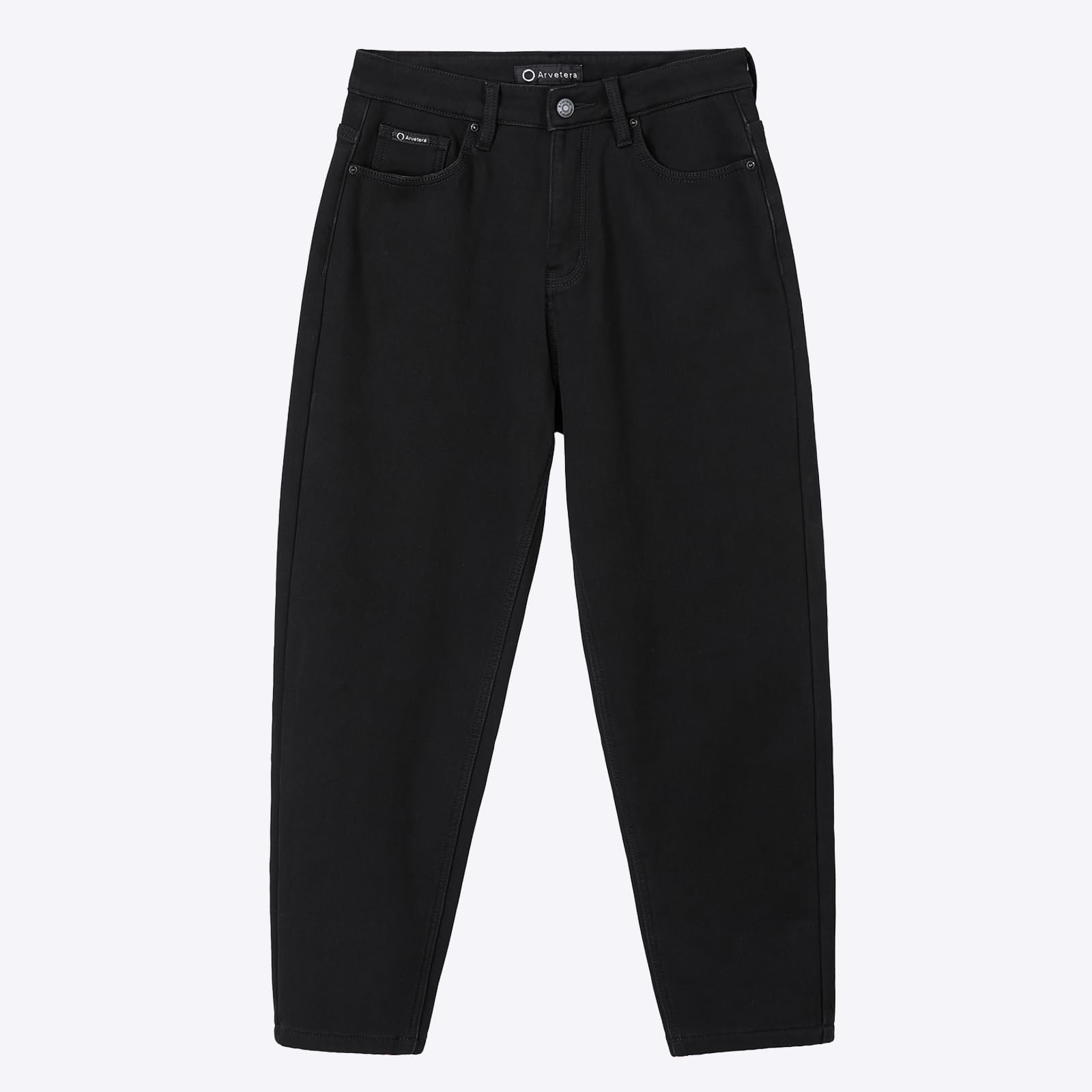 Fleece Lined Jeans Men Winter Stretch Denim Warm Pants Loose Casual Jeans