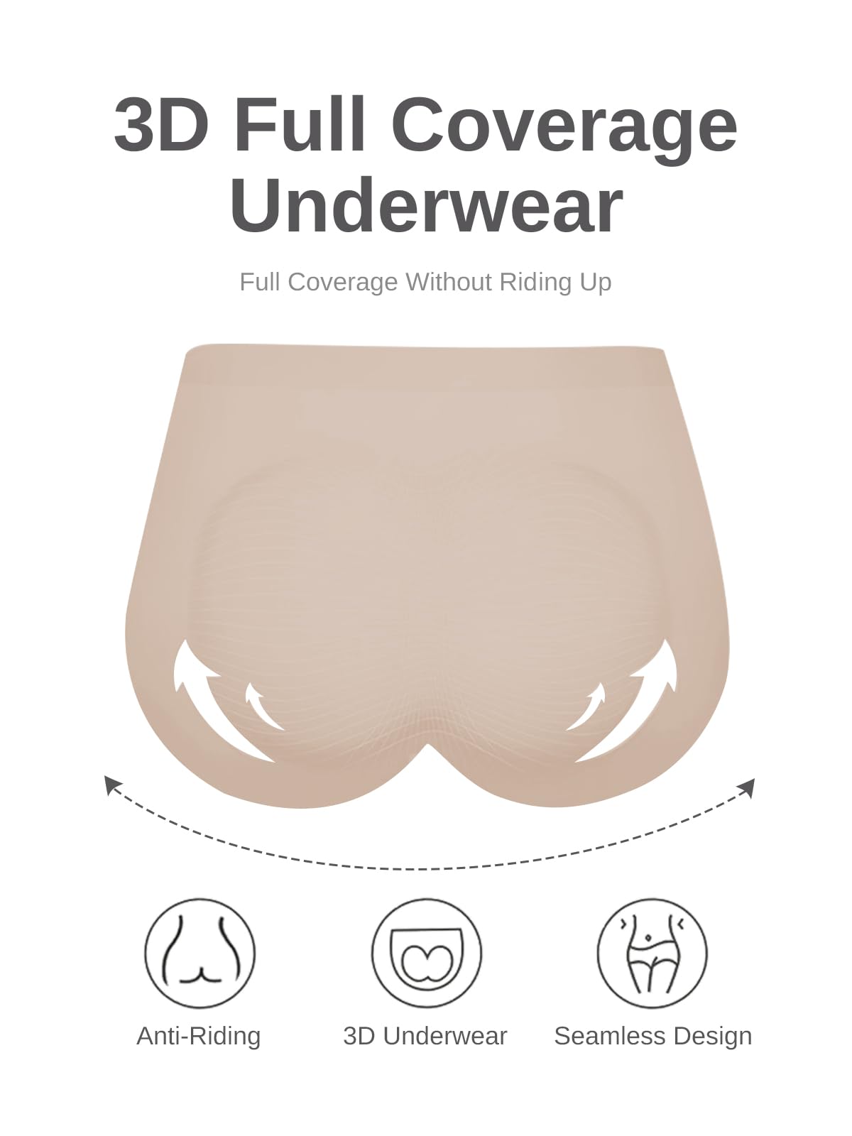 Cuweni Womens Underwear Seamless High Waisted Briefs Silky Stretch No Show Breathable Full Coverage Ladies Panties 6 Pack