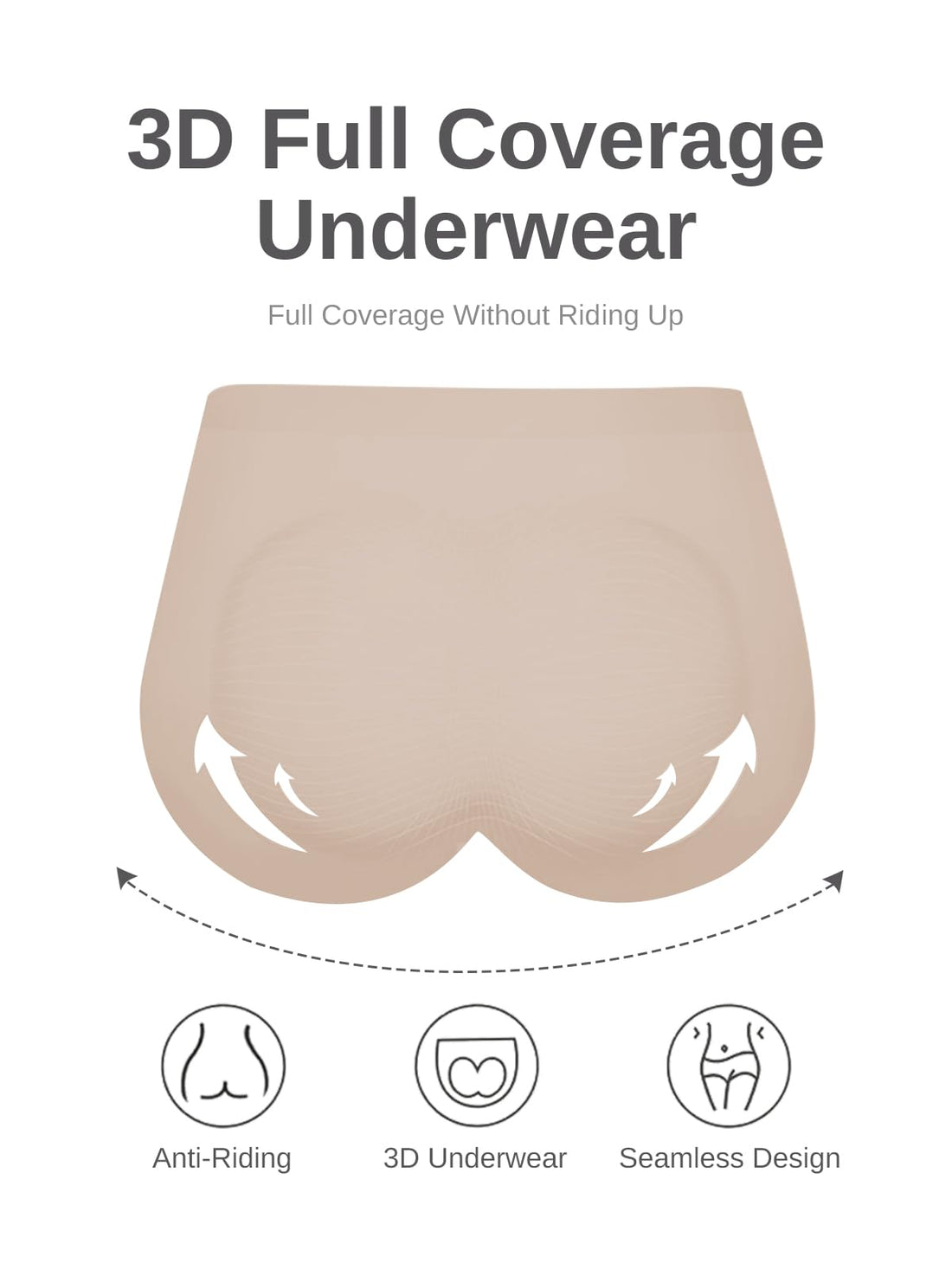 Cuweni Womens Underwear Seamless High Waisted Briefs Silky Stretch No Show Breathable Full Coverage Ladies Panties 6 Pack