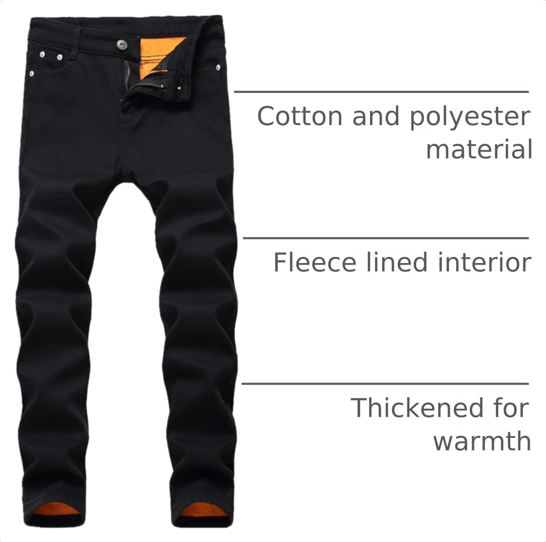 FREDD MARSHALL Boy's Fleece Lined Skinny Fit Jeans