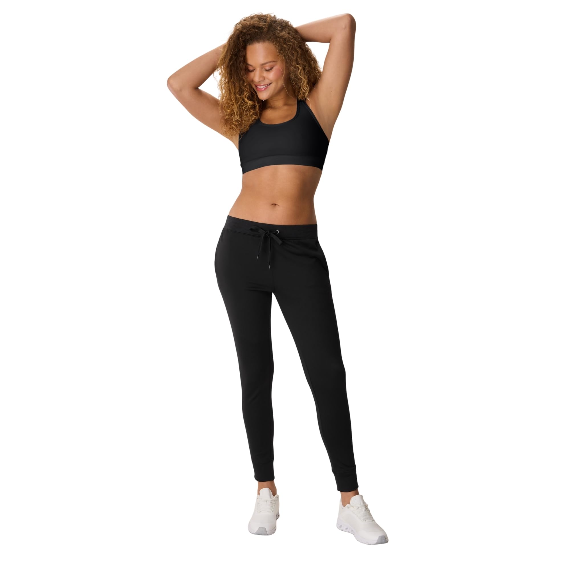 Hanes Womens Sport Compression Racerback Sports-Bra