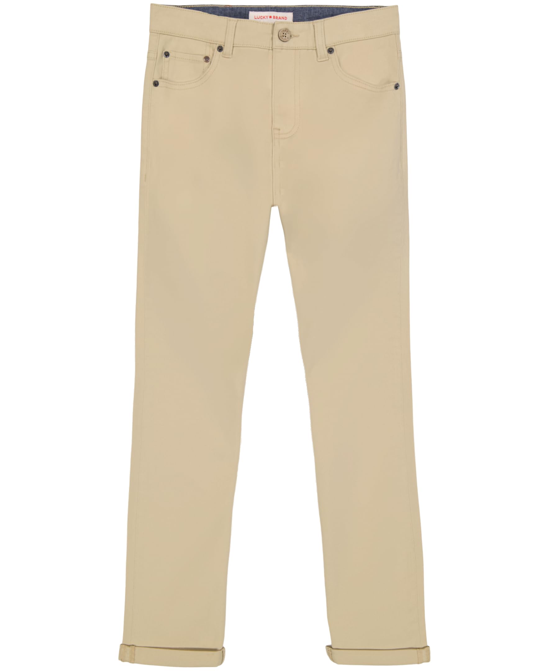 Lucky Brand Boys' Skinny Fit Stretch Twill Pants