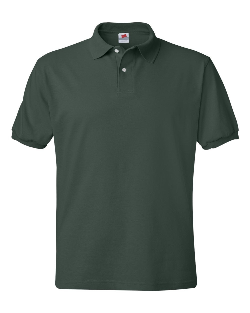 Hanes Mens EcoSmart Jersey Polo Shirt, Short-Sleeve Shirts for Men, T-Shirt, 2-Pack
