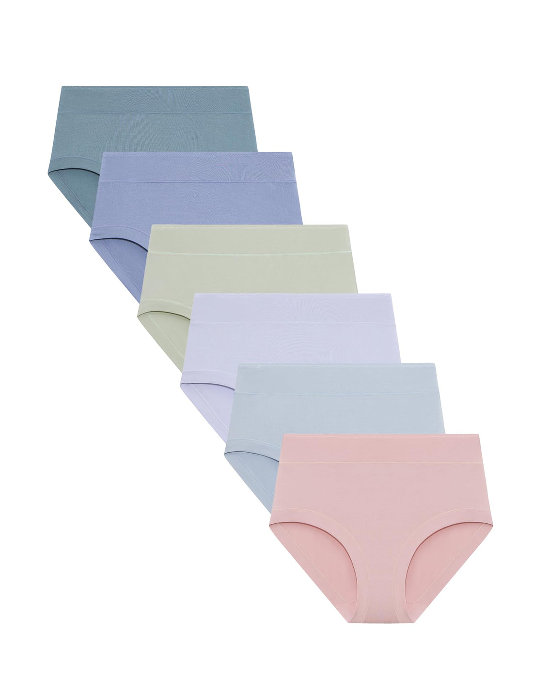 ANLIQI Women's Cotton Modal Ployamide Bikini Panties, Soft Moisture Wicking Hipster Briefs Undies for Ladies Multi-Pack