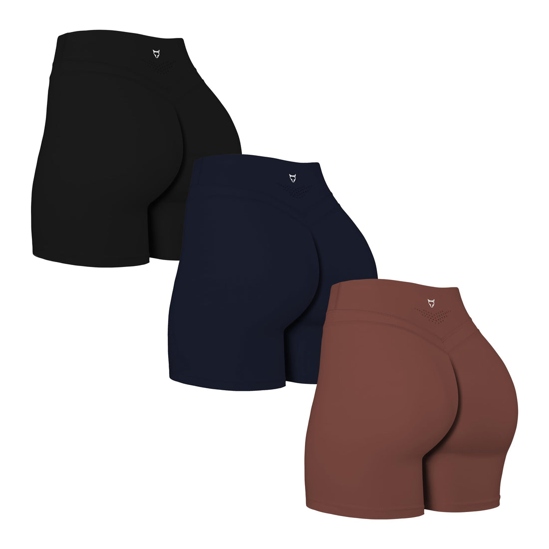 TomTiger Yoga Shorts for Women Tummy Control High Waist Biker Shorts Exercise Workout Curve Lifting Tights Short Pants