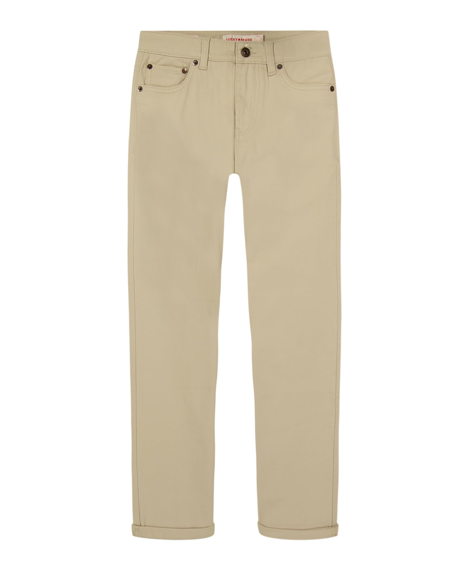 Lucky Brand Boys' Skinny Fit Stretch Twill Pants
