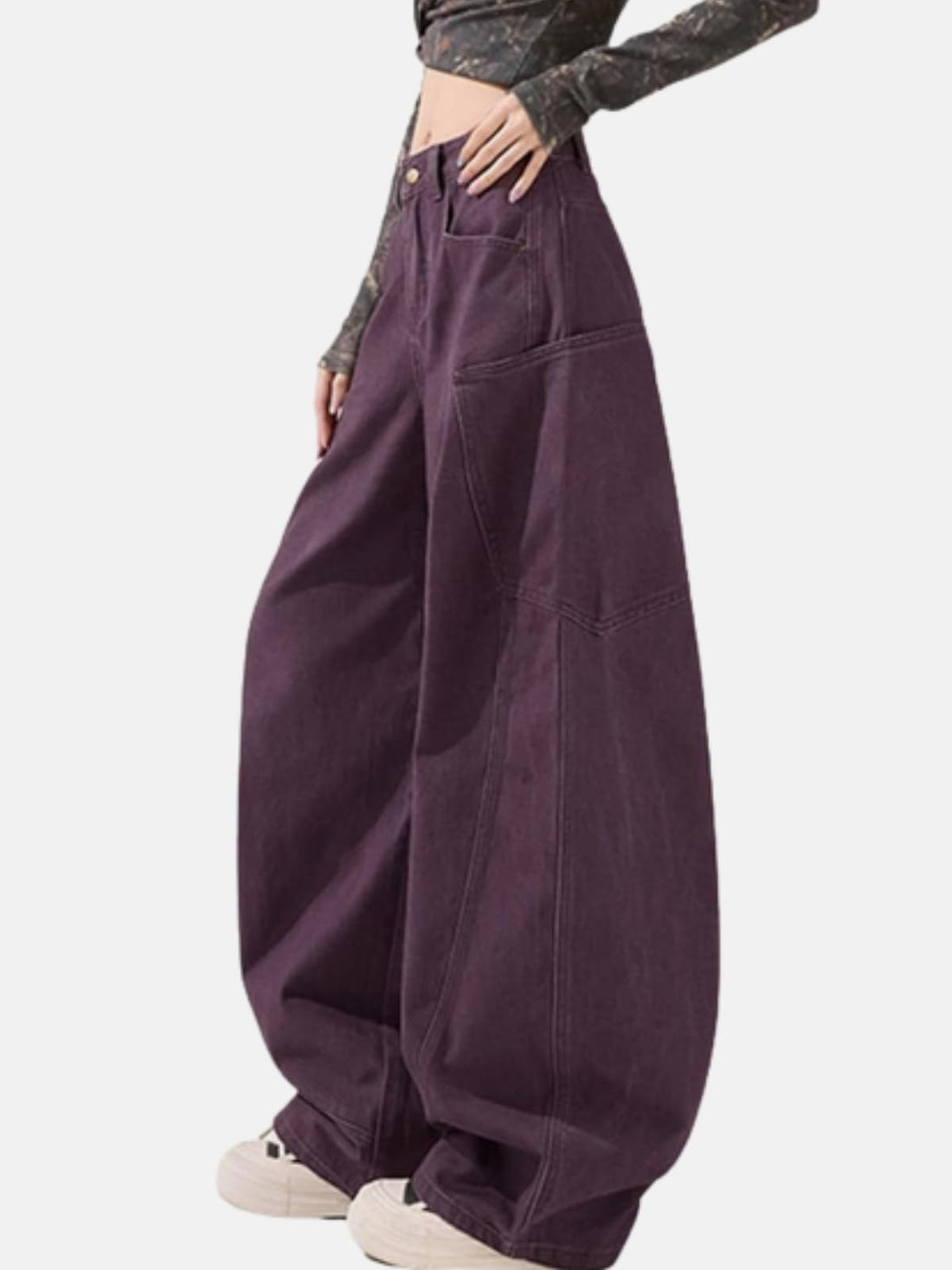 Baggy Jeans for Woman Men High Waisted Barrel Leg Jeans Casual Loose Denim Pants Streetwear Clothes