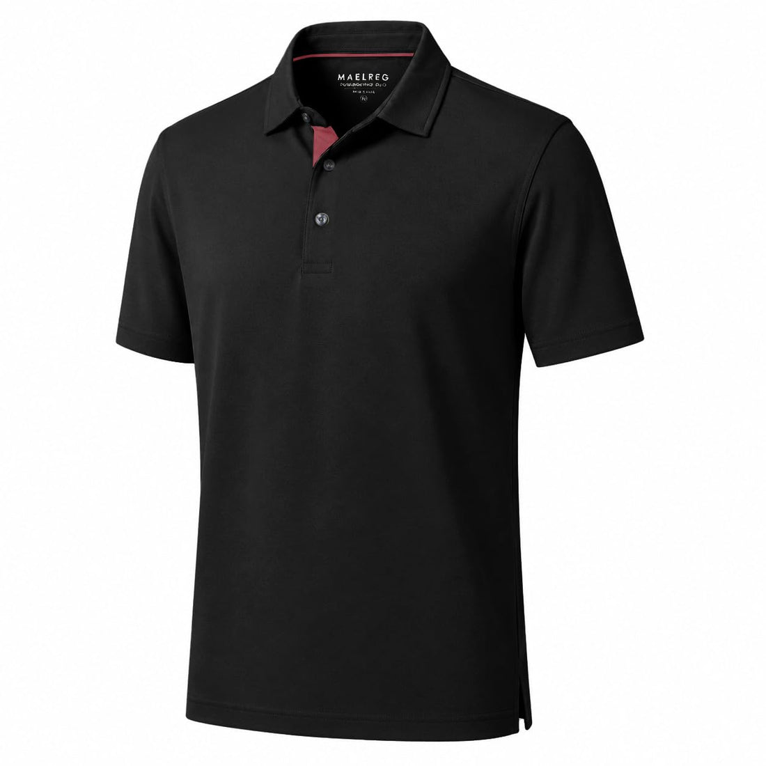 M MAELREG Mens Golf Shirt Short Sleeve Moisture Wicking Slim Fit Performance Casual Roma Knit Golf Polo Shirts for Men