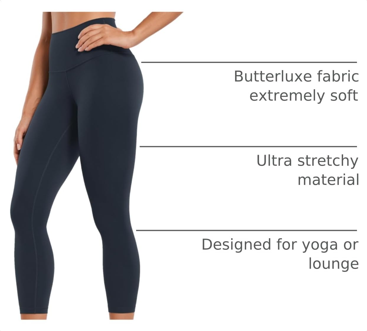 CRZ YOGA Butterluxe Capris 23'' | Extremely Soft, Gentle Compression, Yoga, High Waisted, for Women