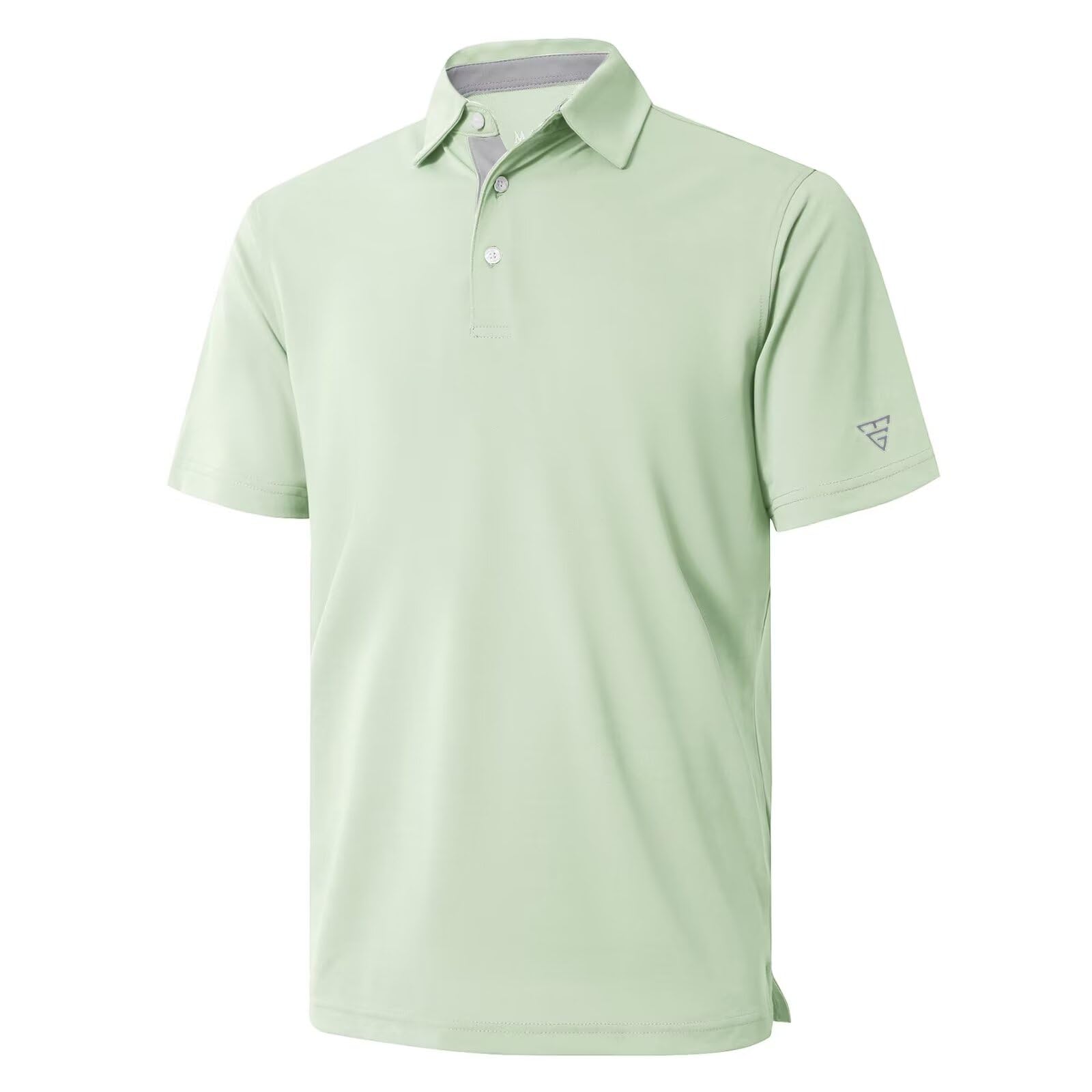 Mens Golf Shirt Short and Long Sleeve Moisture Wicking Dry Fit Performance Solid Casual Pique Golf Polo Shirts for Men