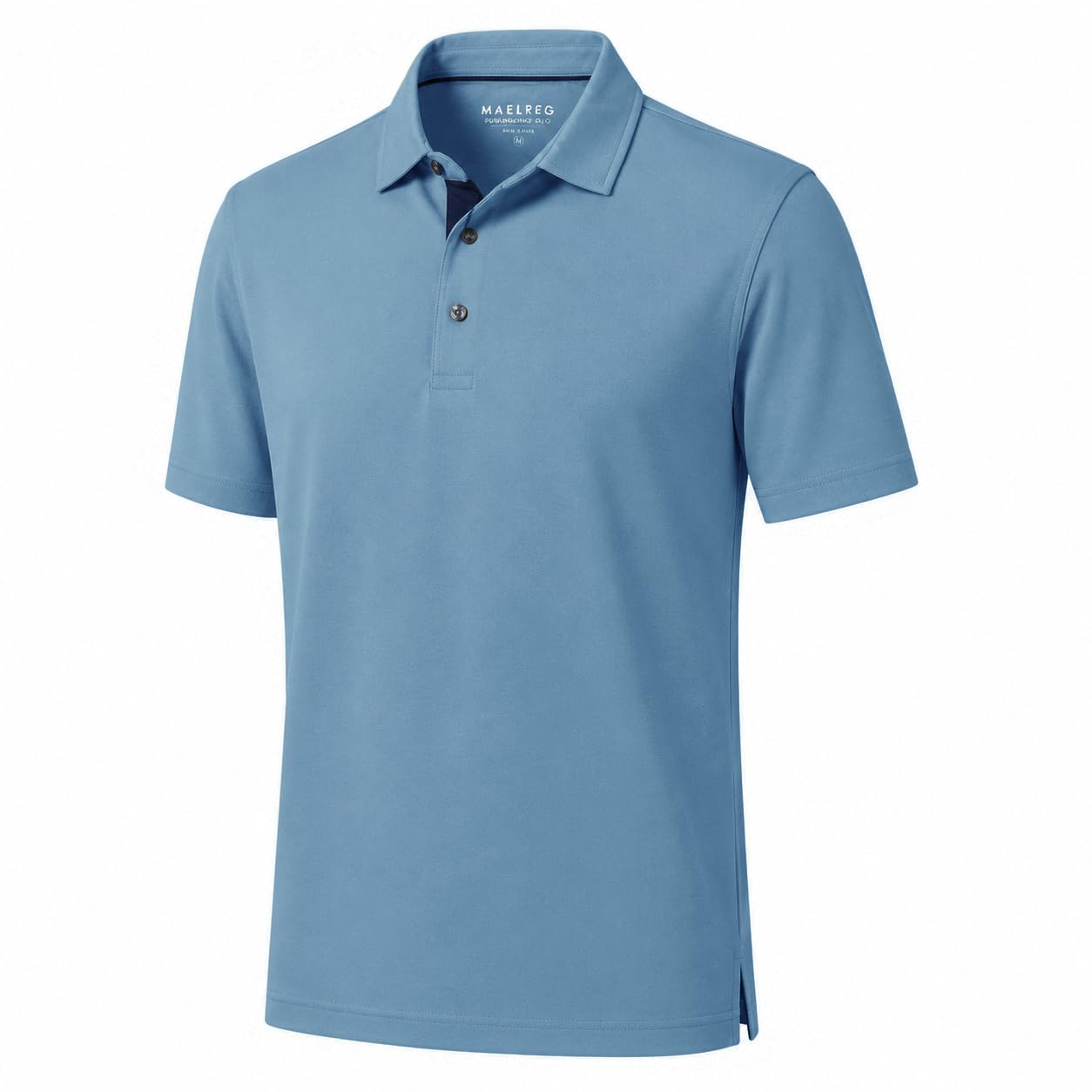 M MAELREG Mens Golf Shirt Short Sleeve Moisture Wicking Slim Fit Performance Casual Roma Knit Golf Polo Shirts for Men