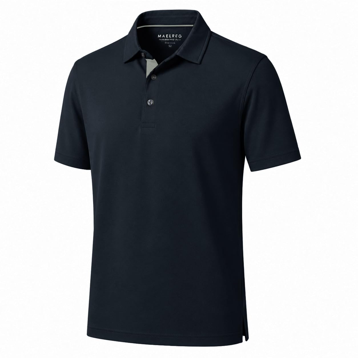 M MAELREG Mens Golf Shirt Short Sleeve Moisture Wicking Slim Fit Performance Casual Roma Knit Golf Polo Shirts for Men