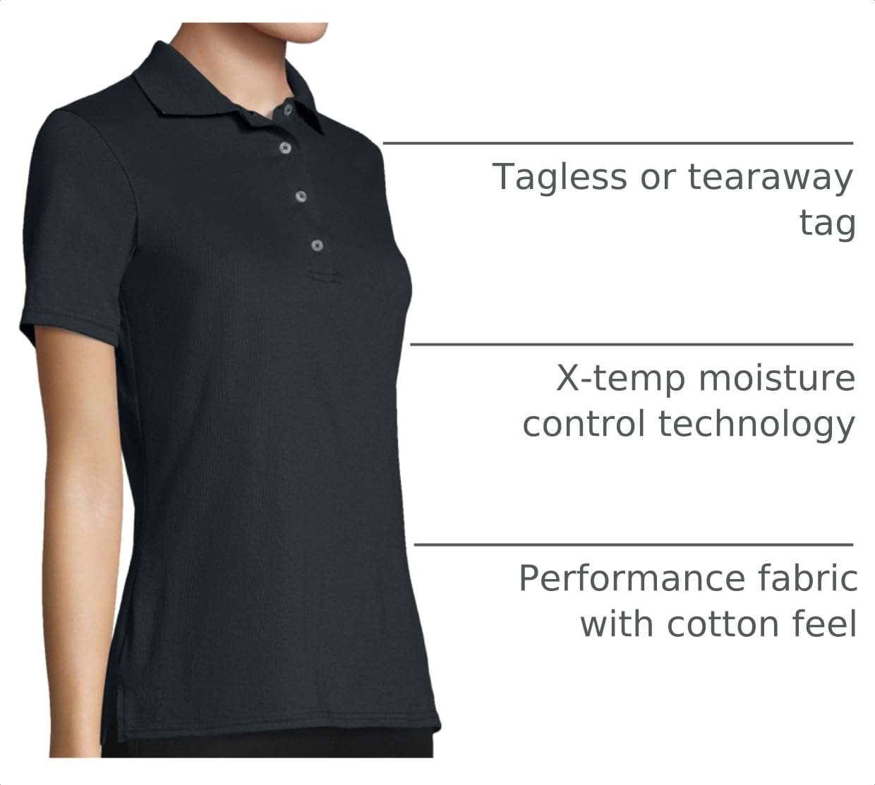 Hanes Women's X-Temp Performance Polo Shirt