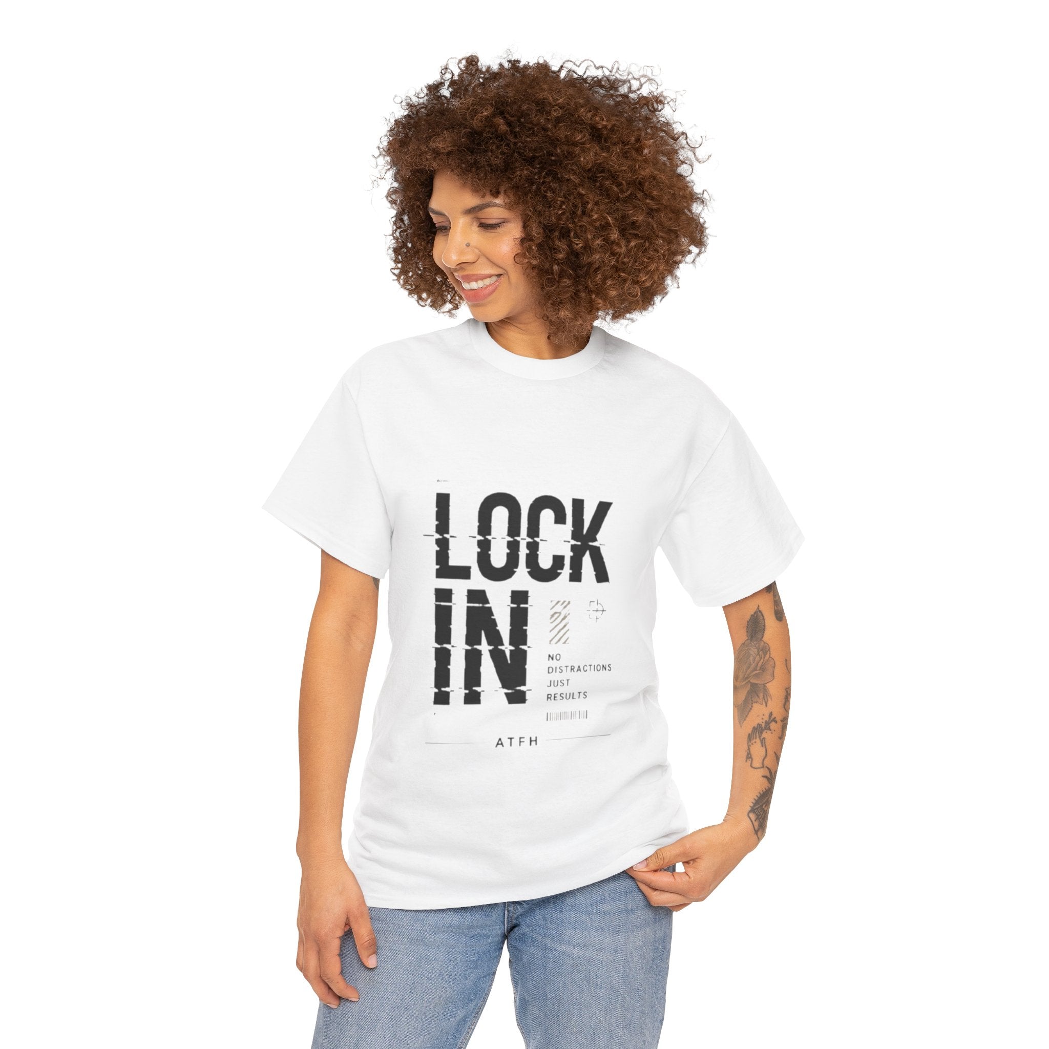Lock In Tee — Minimalist Motivational Graphic T-Shirt Printify