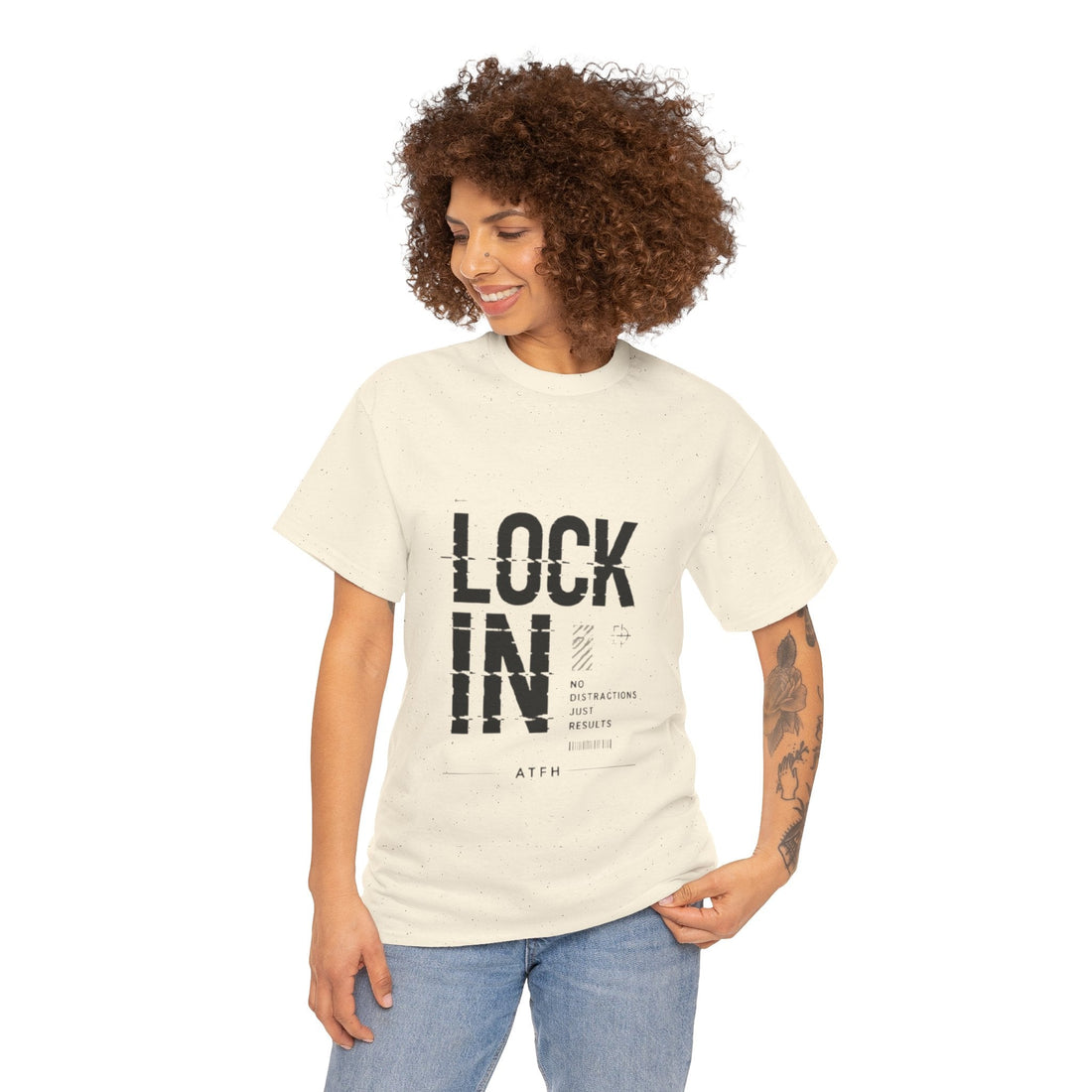 Lock In Tee — Minimalist Motivational Graphic T-Shirt Printify