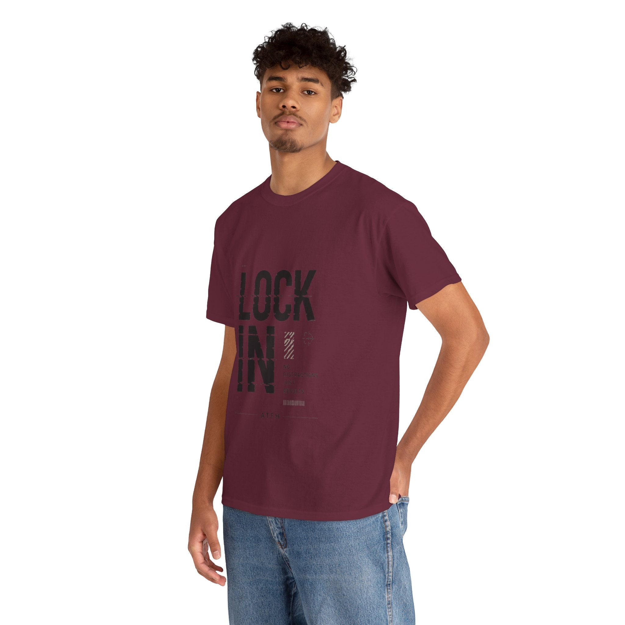 Lock In Tee — Minimalist Motivational Graphic T-Shirt Printify