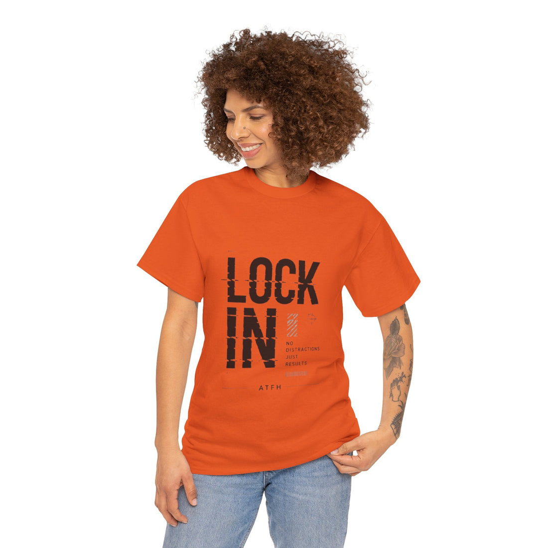 Lock In Tee — Minimalist Motivational Graphic T-Shirt Printify