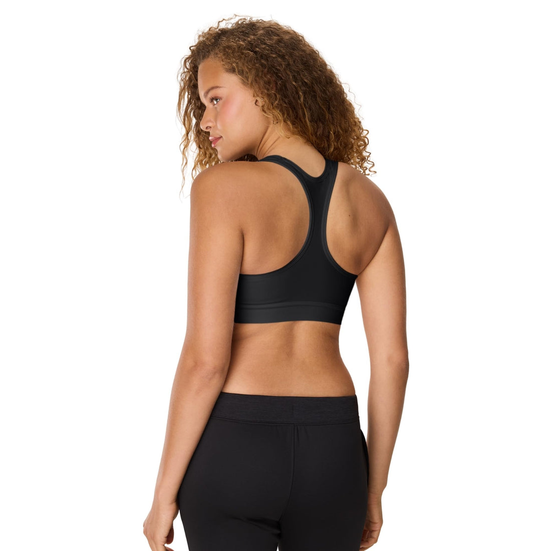 Hanes Womens Sport Compression Racerback Sports-Bra