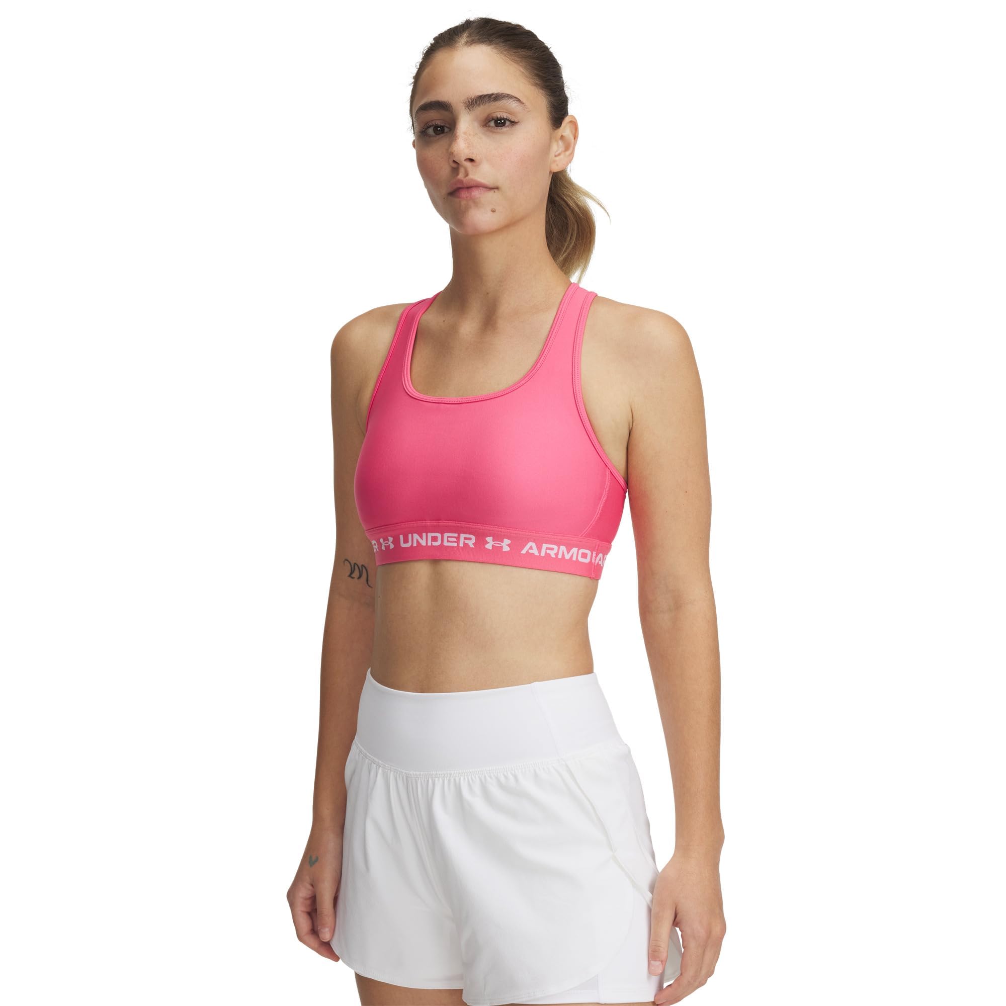 Under Armour Women's Crossback Mid Impact Sports Bra