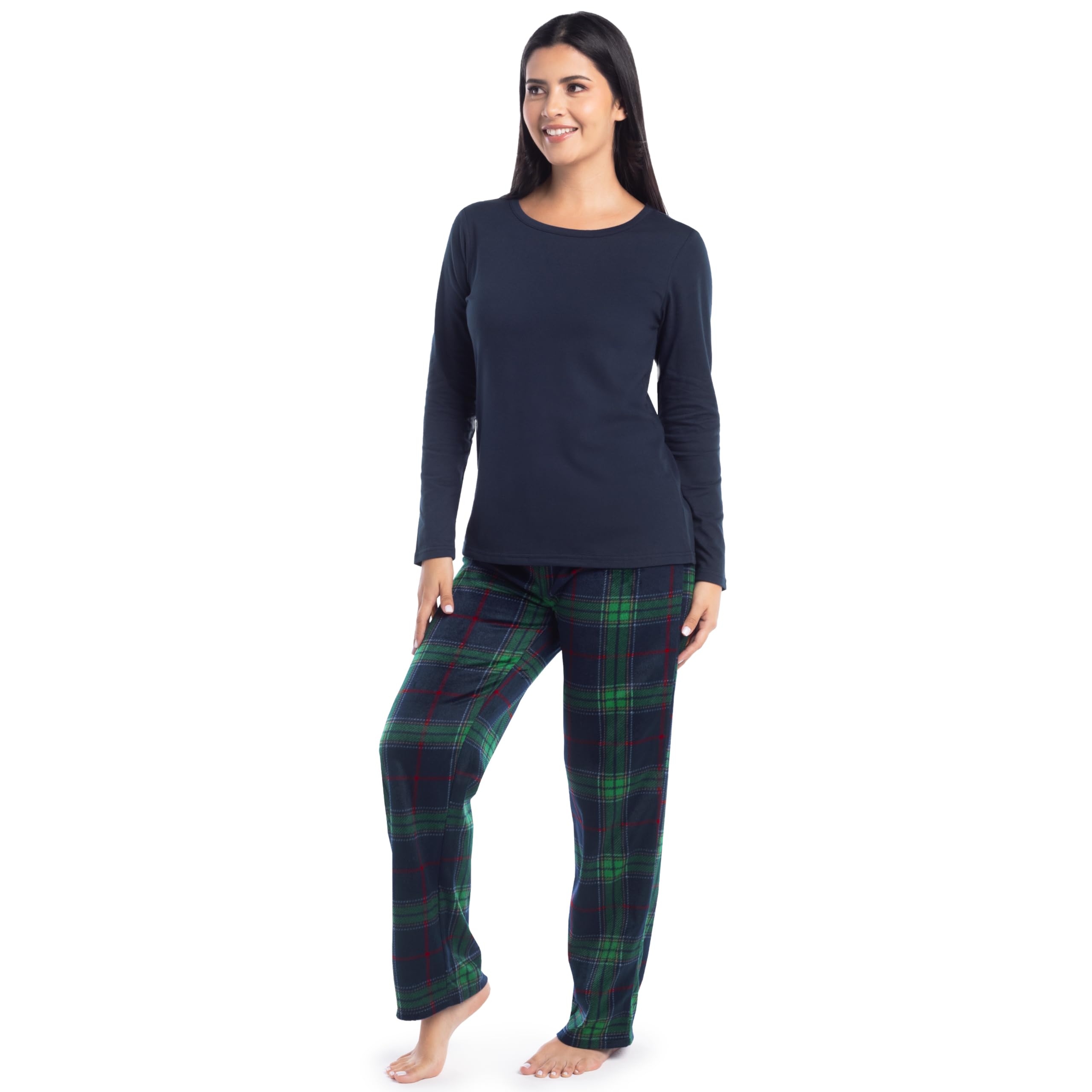 Fruit of the Loom Men Matching Holiday Family Sleep Pajama Set for Women, Men, and Kids
