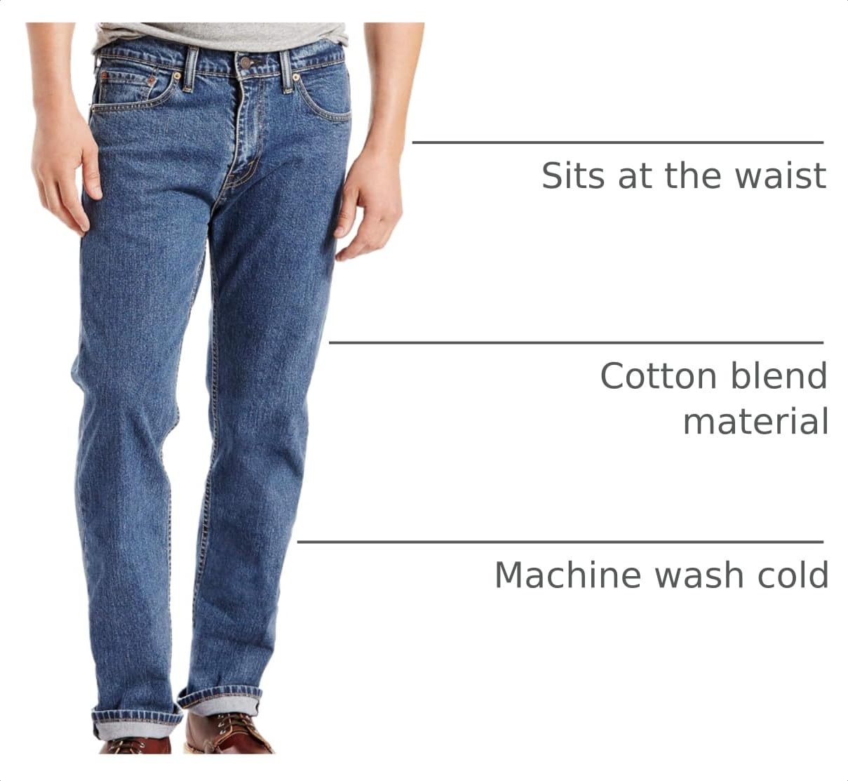 Levi's Men's 505 Regular Fit Jeans (Also Available in Big & Tall)