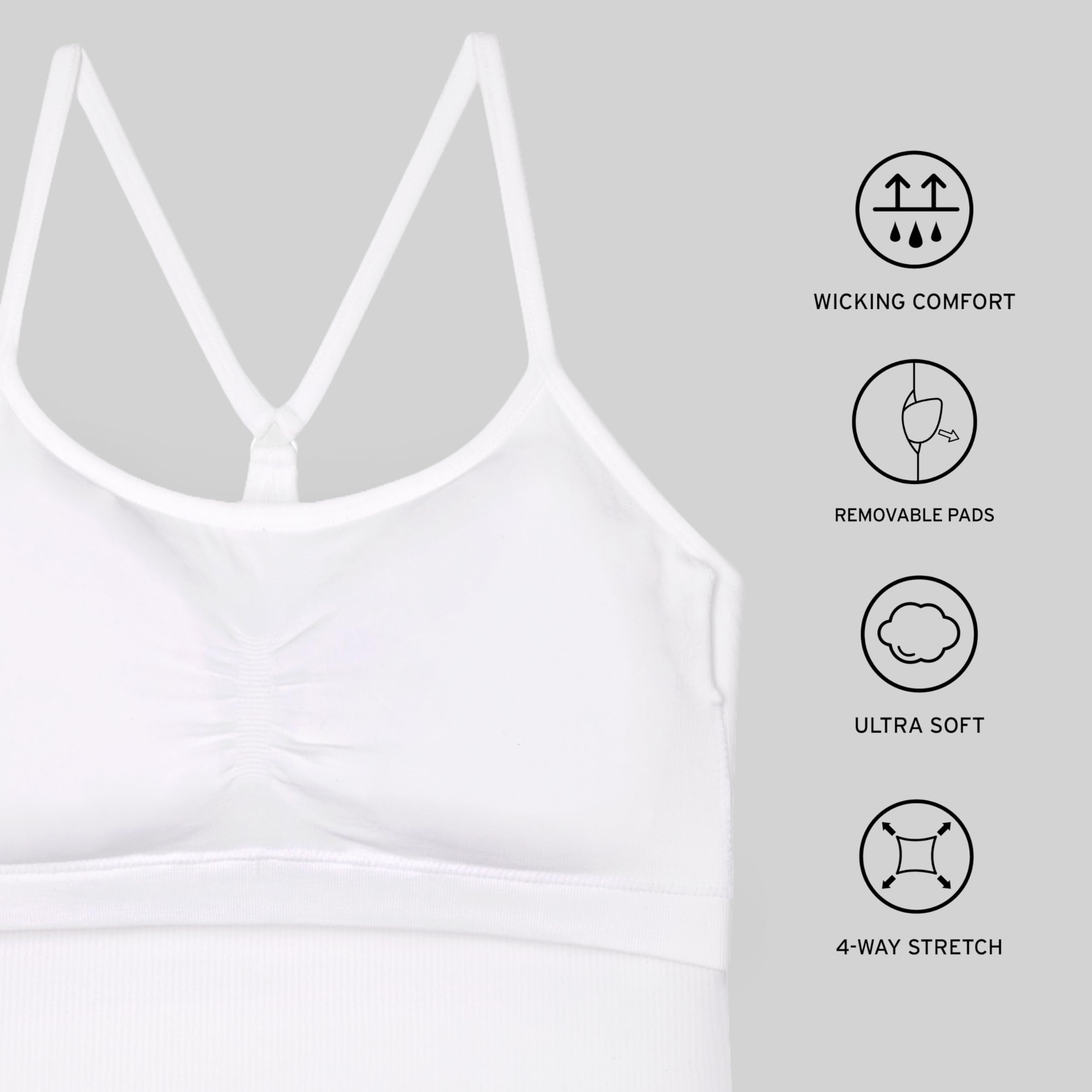 New Balance Women's Yoga Back Crop Top with Built-in Sports Bra, Cami Top for Running, Workouts, Activewear for Women