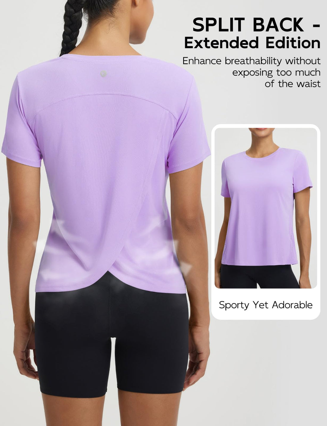 baleaf Women's Athletic Tops Short Sleeve Workout Shirts | Quick Dry, Moisture-wicking, Breathable, Lightweight, Stretchy, Sun Protection, Crew Neck, for Running, Gym, Tennis, Yoga
