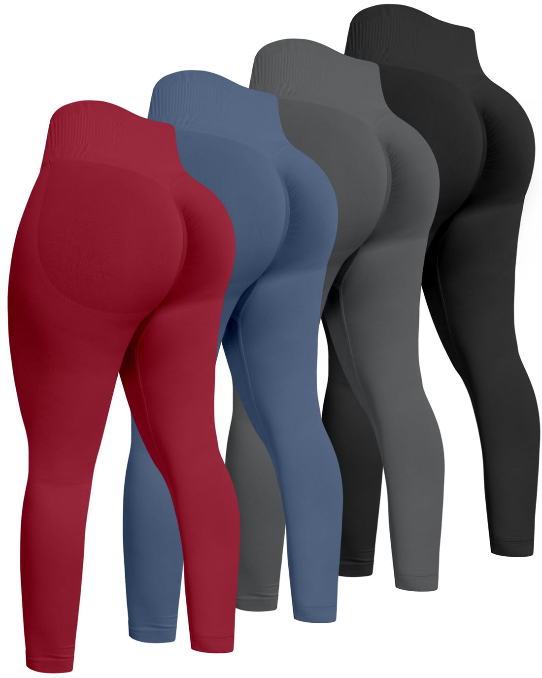 ATHVOTAR Workout Gym Leggings Women, High Waisted Seamless Butt Lifting Scrunch Butt Sports Leggings