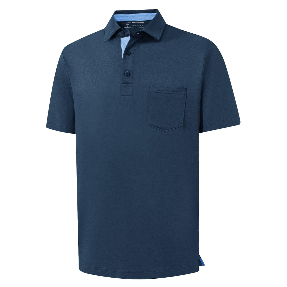 M MAELREG Golf Shirts for Men Dry Fit Performance Lightweight Heather Contrast Collar Mens Polo Shirts Short and Long Sleeve