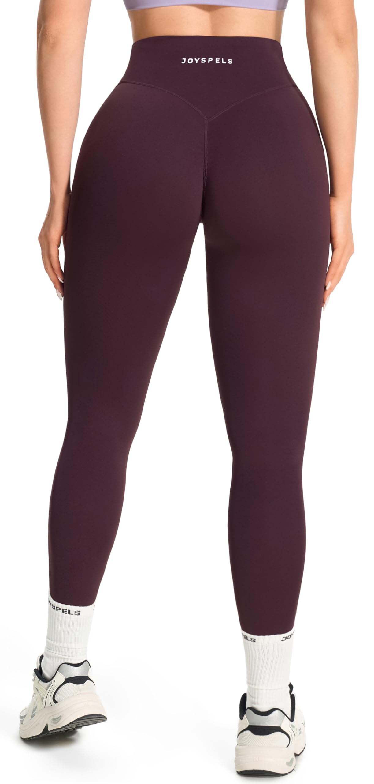 JOYSPELS Womens No Front Seam Workout Hidden Scrunch Legging 25"/ 28" High Waisted Booty Lifting Tummy Control Gym Yoga Pants