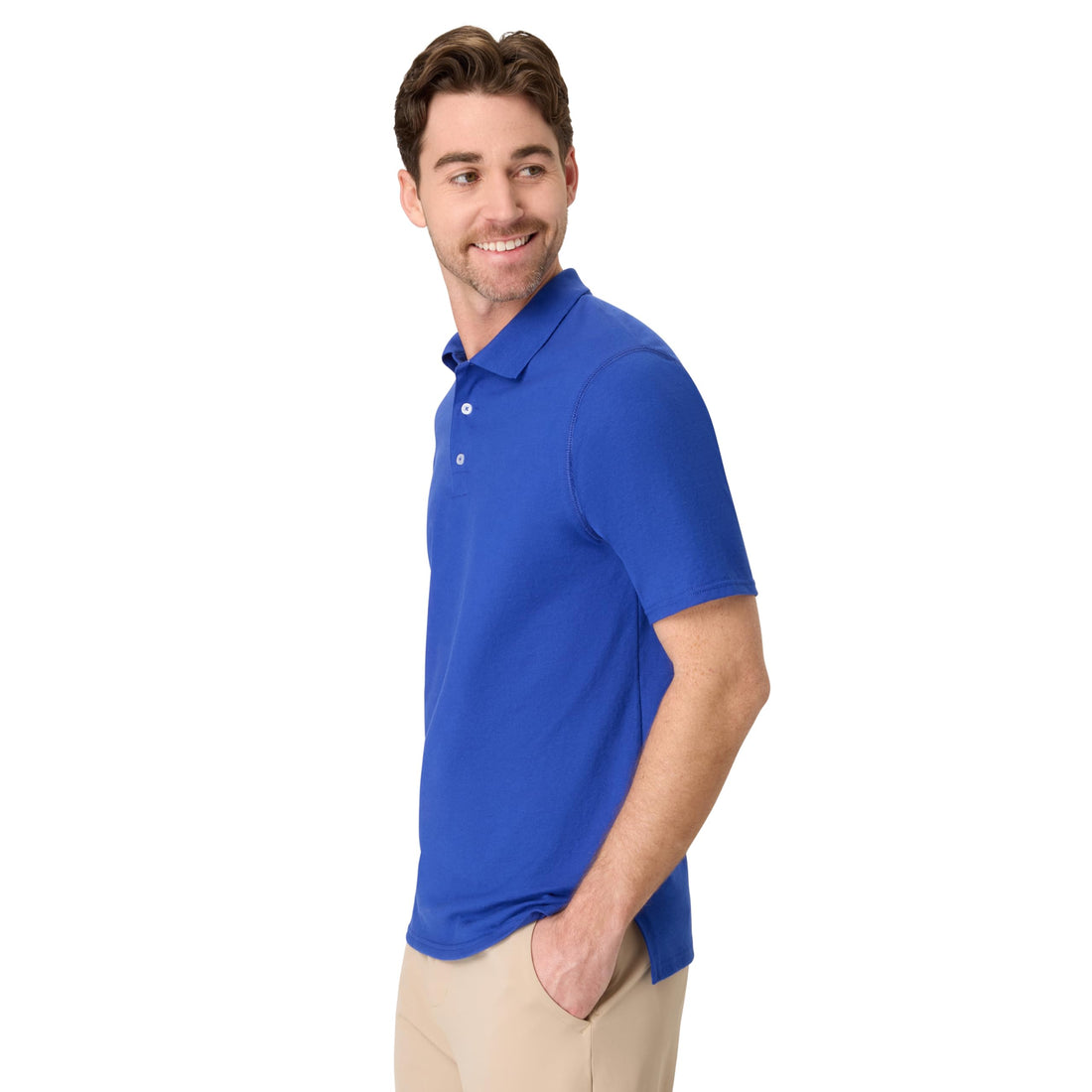 Hanes mens X-temp Performance Polo, Cotton Blend Sport Shirt for Men With Odor Control