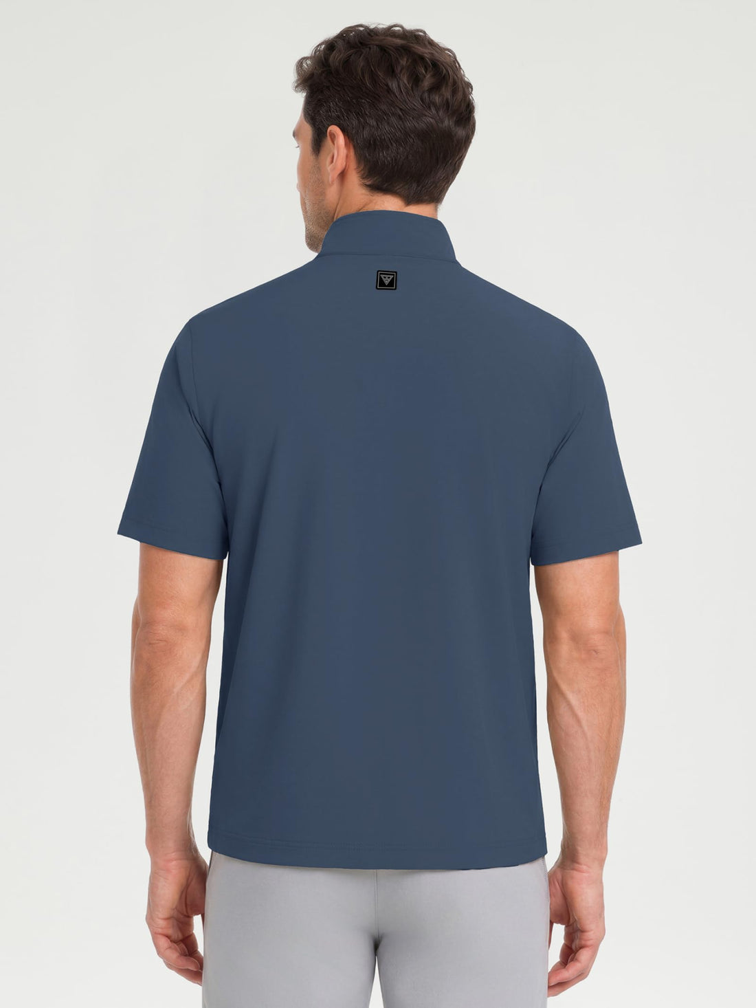 M MAELREG Short Sleeve Golf Jackets for Men with Full Zipper Lightweight UPF50+ Hiking Vests For Men with Button Pockets