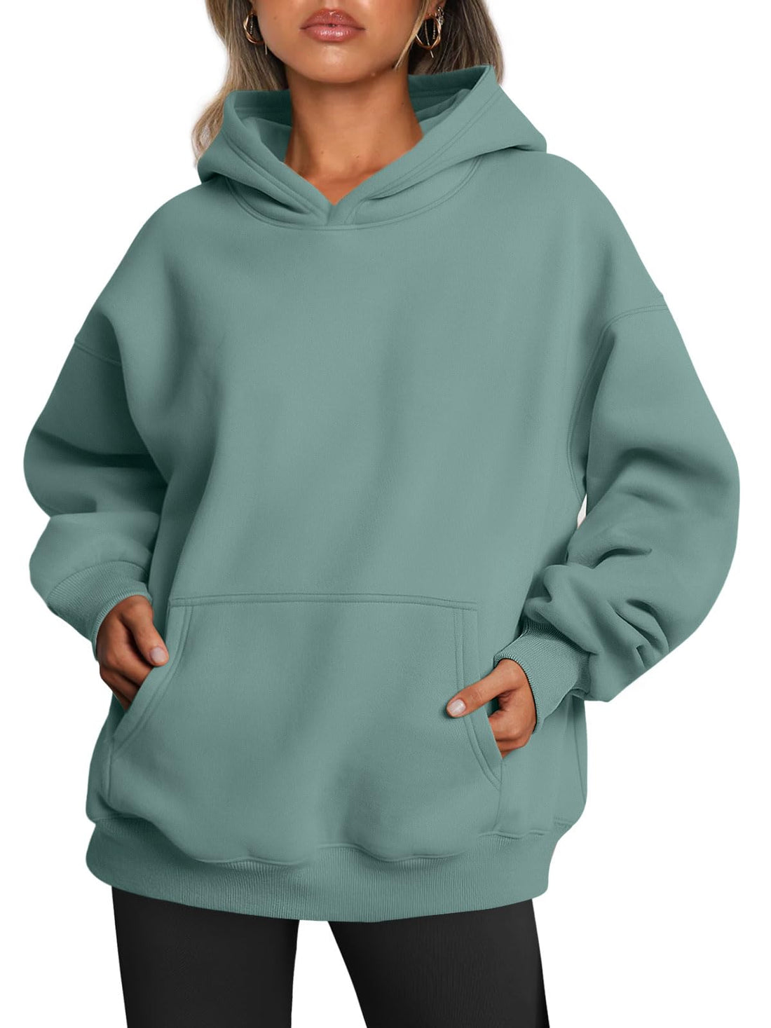 Trendy Queen Women Oversized Hoodies Fall Outfits | Gentle Skin Feel, Aesthetic Drop Shoulder, Large Kangaroo Pocket, Seamless Daily Outfit Match
