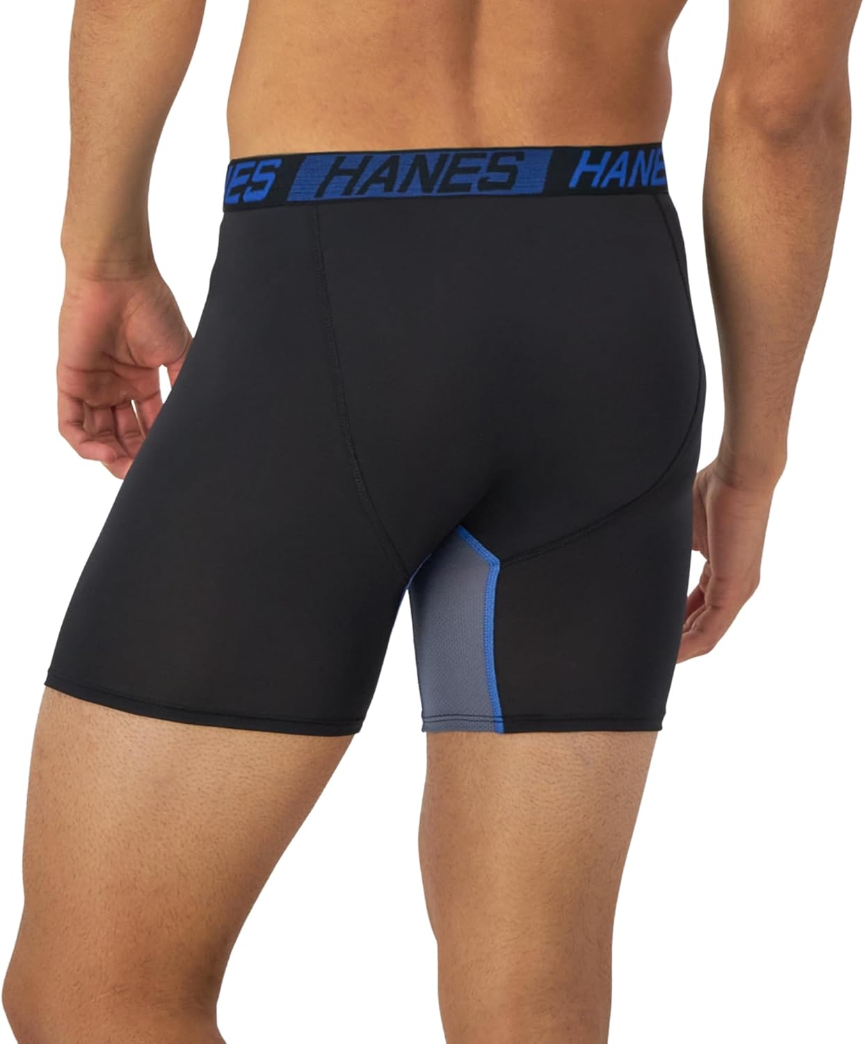 Hanes Men's Underwear Boxer Briefs Pack, 3-Pack, Total Support Pouch, Long or Short-Leg Boxer Briefs