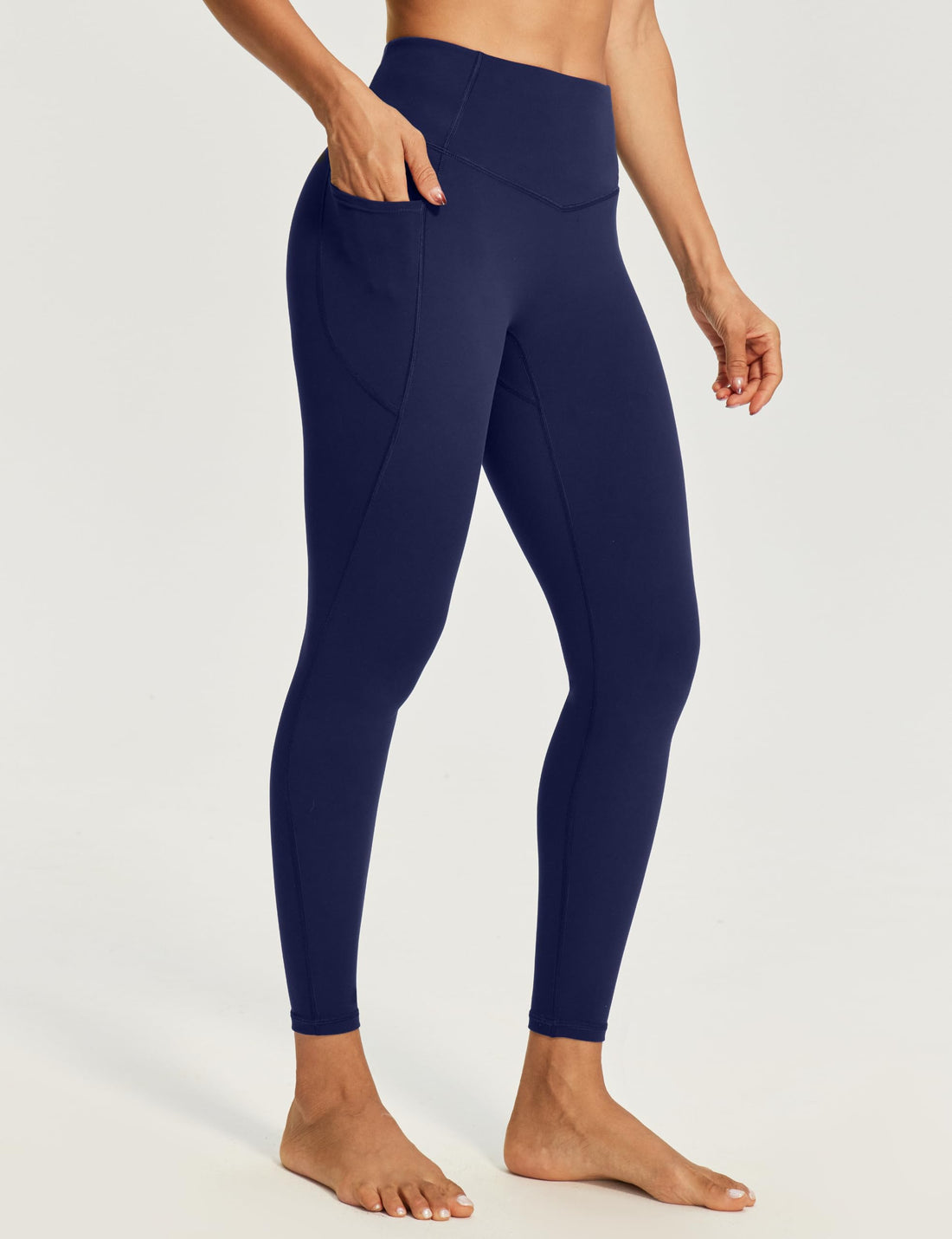 Heathyoga Scrunch Butt Lifting Leggings with Pockets for Women Yoga Pants | 2 Side Pockets, 25 Inches, Buttery Soft Fabric, Non See-through, No Front Seam, Mid Compression, Pilates Outfits, Workout