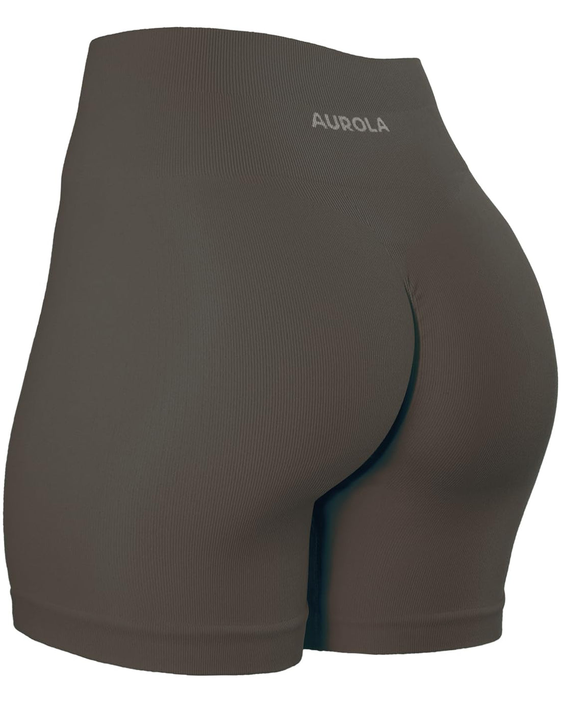 AUROLA Power Workout Shorts for Women Tummy Control Squat Proof Ribbed Thick Seamless Scrunch Active Short