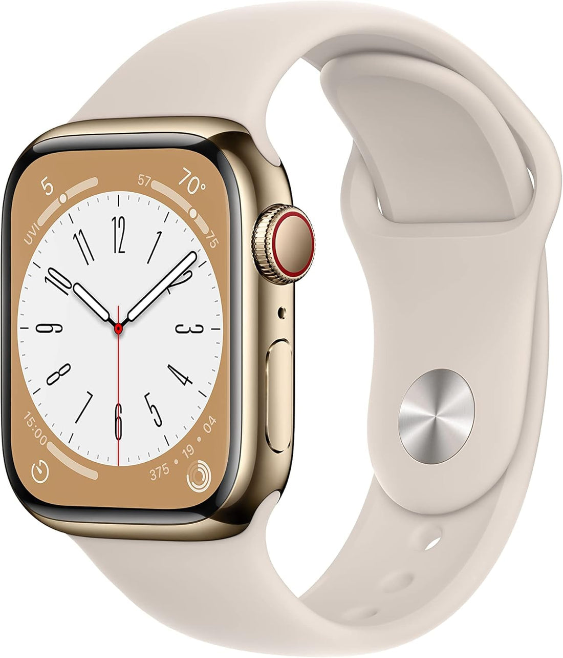 Apple Watch Series 8 [GPS, 45mm] - Midnight Aluminum Case with Midnight Sport Band, M/L (Renewed)
