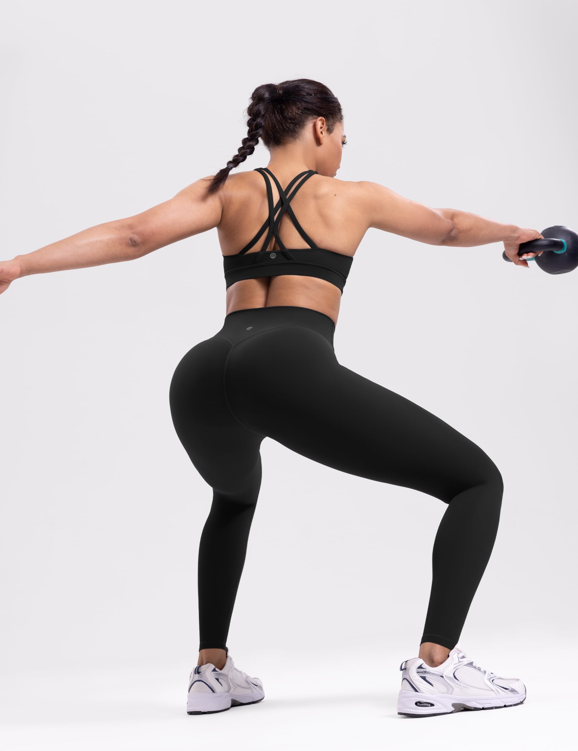 ENERBLOOM Yoga Leggings for Women Hidden Scrunch 25"/28"
